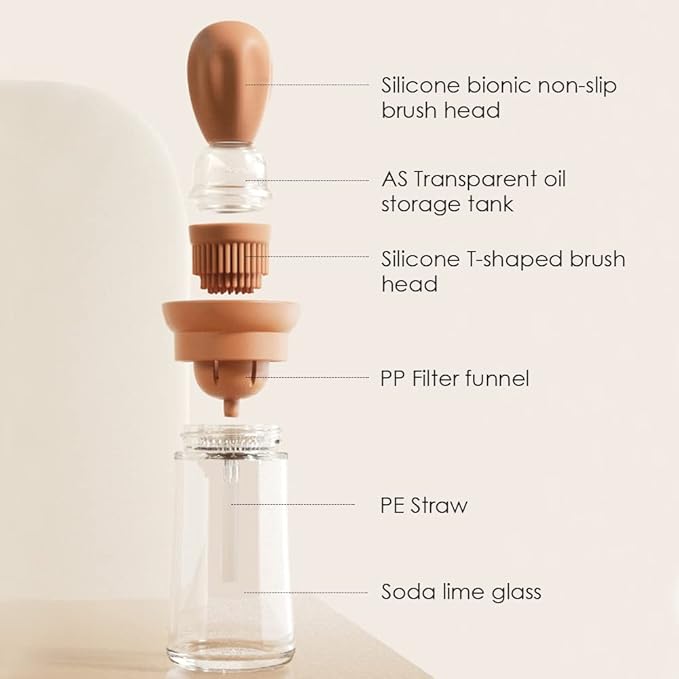 Daymio™ Oil Dispenser with Silicone Brush