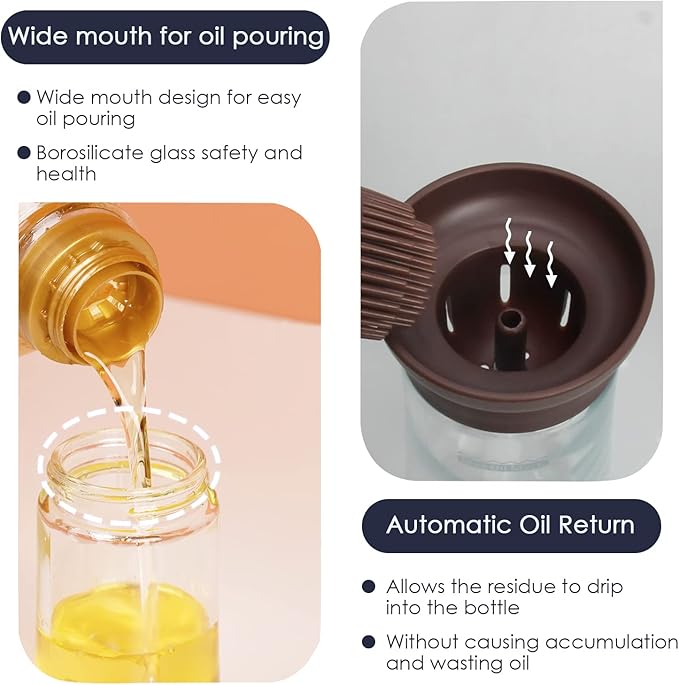 Daymio™ Oil Dispenser with Silicone Brush